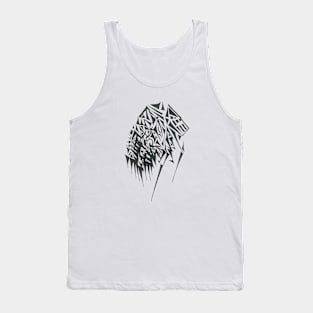 Balance Unique Black White Abstract Art Tank Top